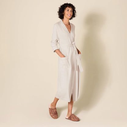 Women's Lightweight Waffle Full-Length Bath Robe (Available in Plus Size)