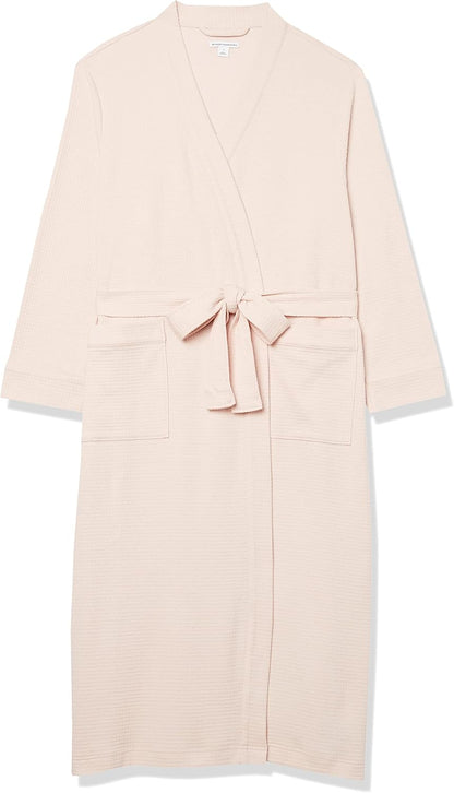 Women's Lightweight Waffle Full-Length Bath Robe (Available in Plus Size)