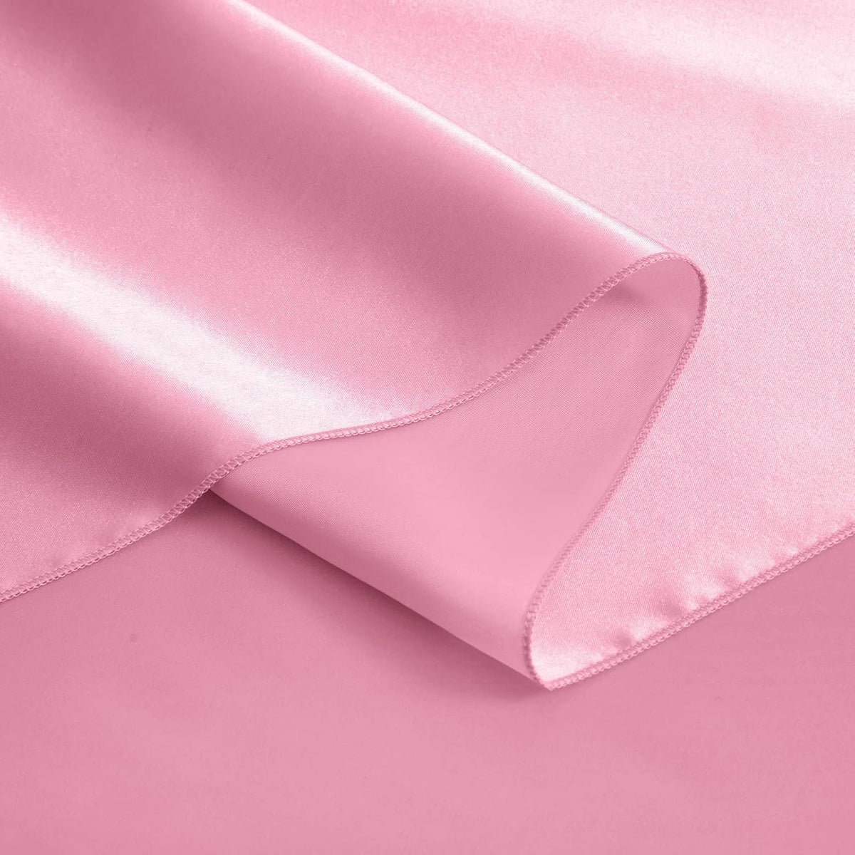 Satin Table Runners, Pink, 12 x 72 Inches, 12 Pack