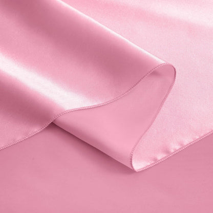 Satin Table Runners, Pink, 12 x 72 Inches, 12 Pack