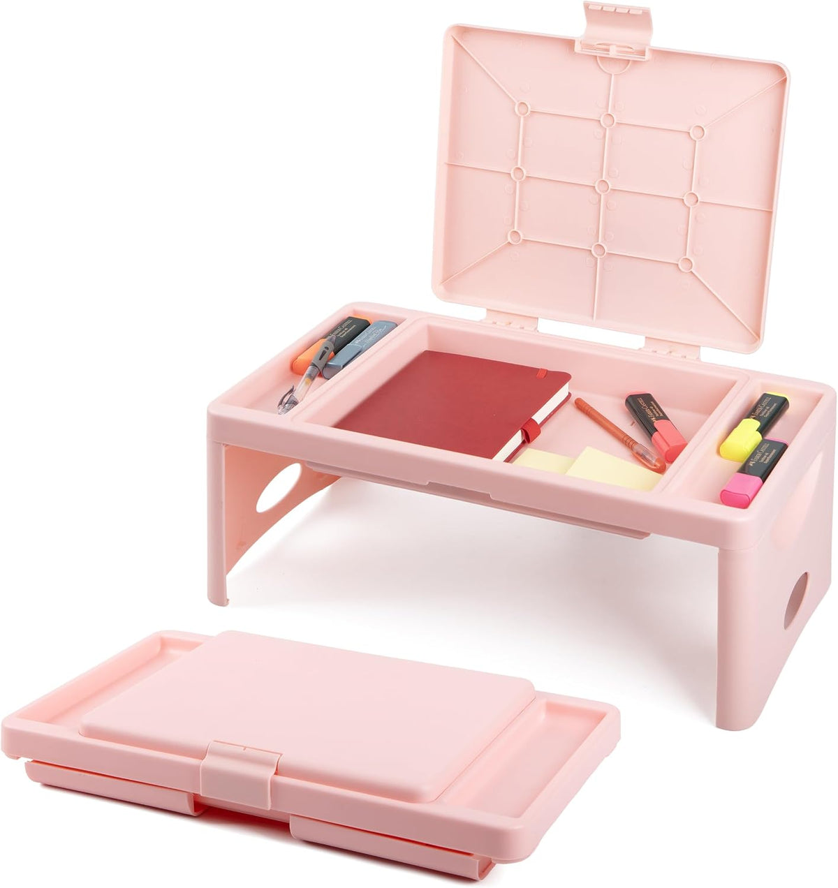 Lap Desk, Folding Desk, Portable Table, Blush, 9.75" x 12"