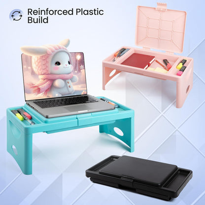 Lap Desk, Folding Desk, Portable Table, Blush, 9.75" x 12"