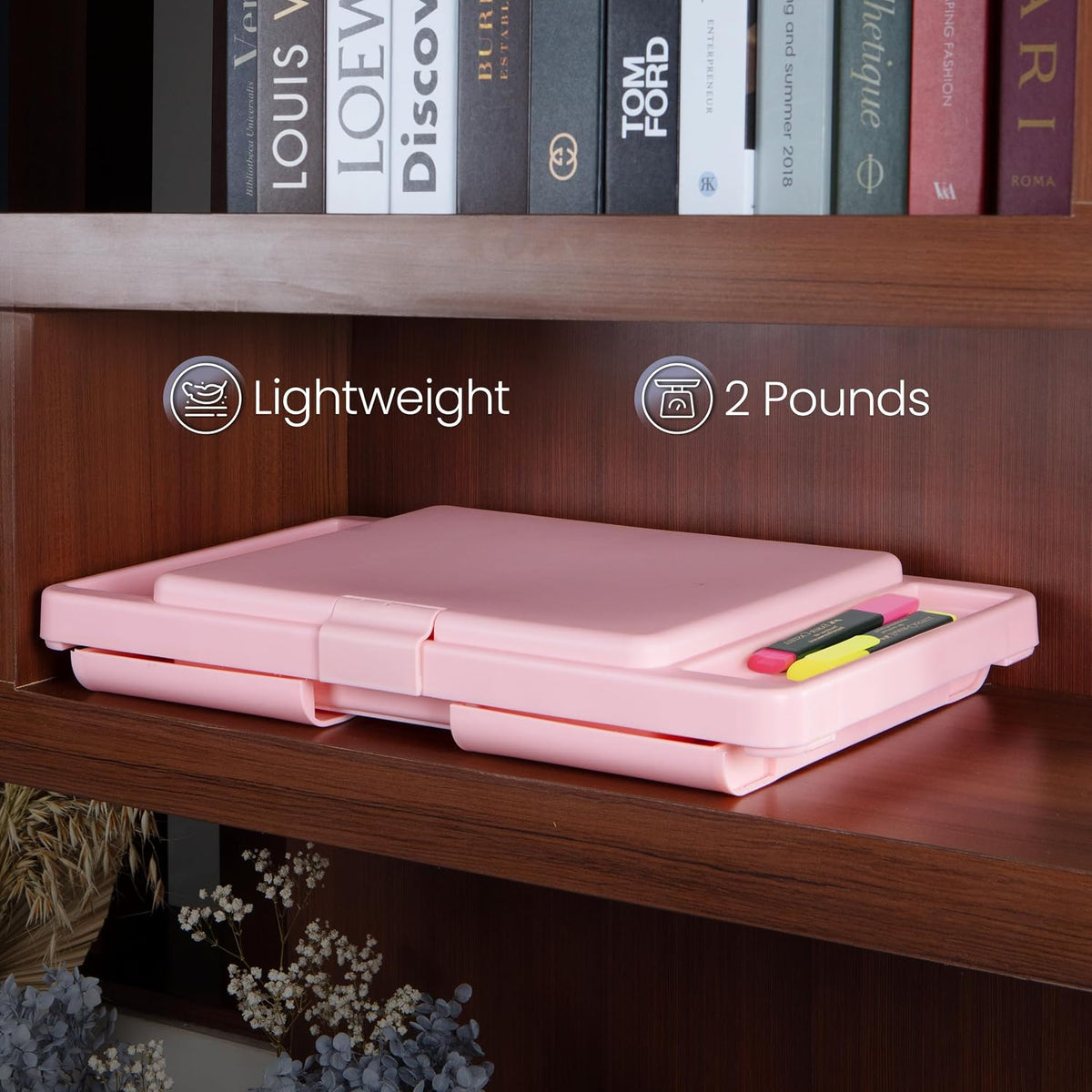 Lap Desk, Folding Desk, Portable Table, Blush, 9.75" x 12"