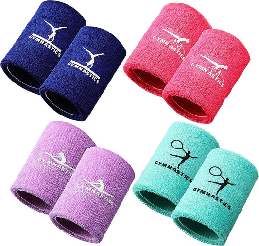 8 Pcs 4 Inch Gymnastics Wristbands
