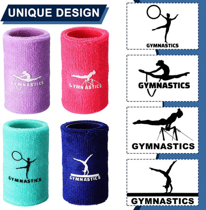 8 Pcs 4 Inch Gymnastics Wristbands