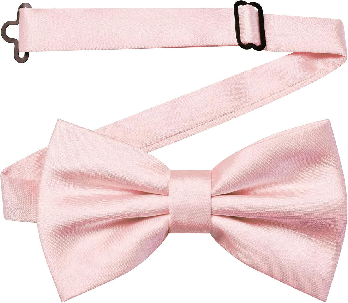Solid Color Pre-tied Bow Tie and Pocket Square Lapel Pin Set for Men