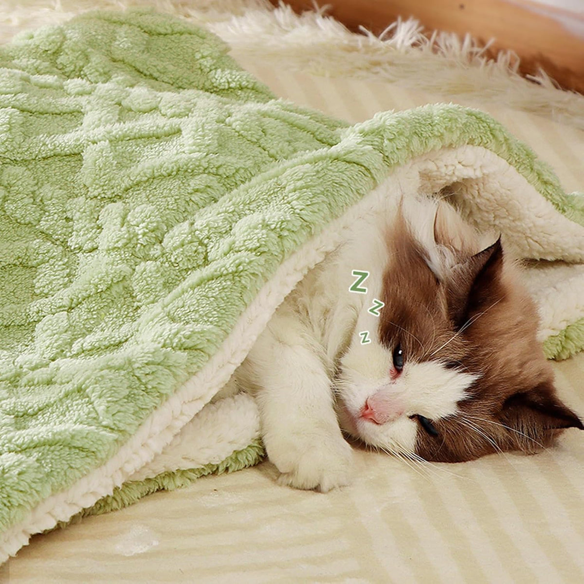Premium Soft Dog Blanket Washable Puppy Essentials Dog Product Cat Kitten Calming Blankets Throw for Medium Small Dogs Pet Dog Gifts-Pink-M