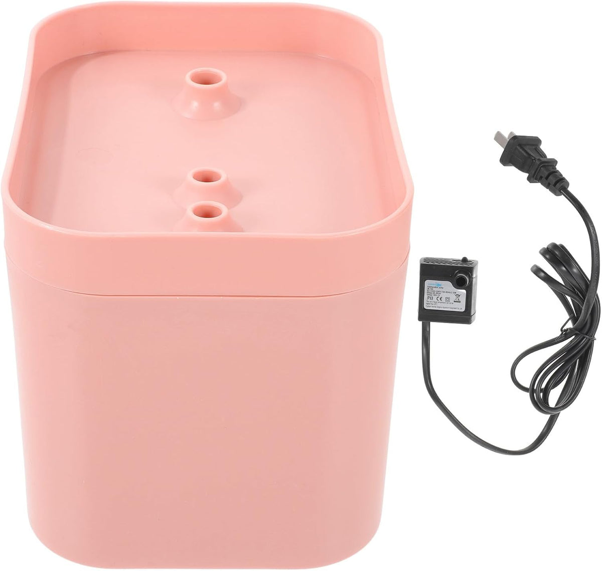 Automatic Cat Water Fountain Low Power Consumption Portable Design Pink Plastic Flower Shape Water Outlet for Kitten and Cat Drinking Modern Elegant Appearance