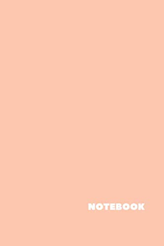 Pastel Peach Coral Notebook: Simple Composition Notebook - Journal, Diary (100 Pages, Lined, 6 x 9)
