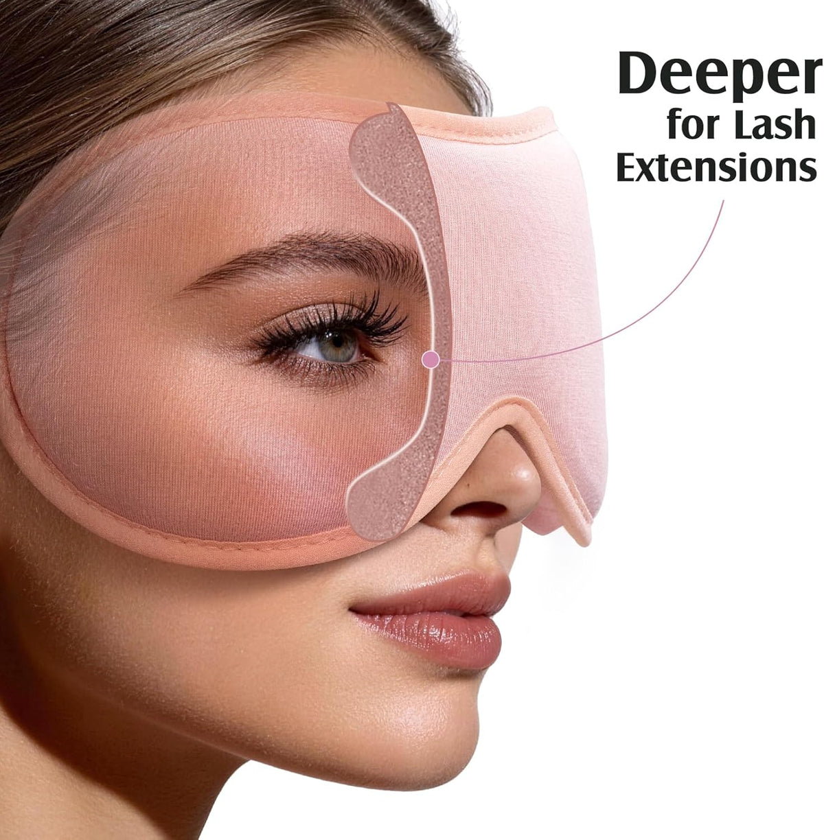 Sleep Mask for Women Lash Extension 3D PRO Eye Mask for Sleeping