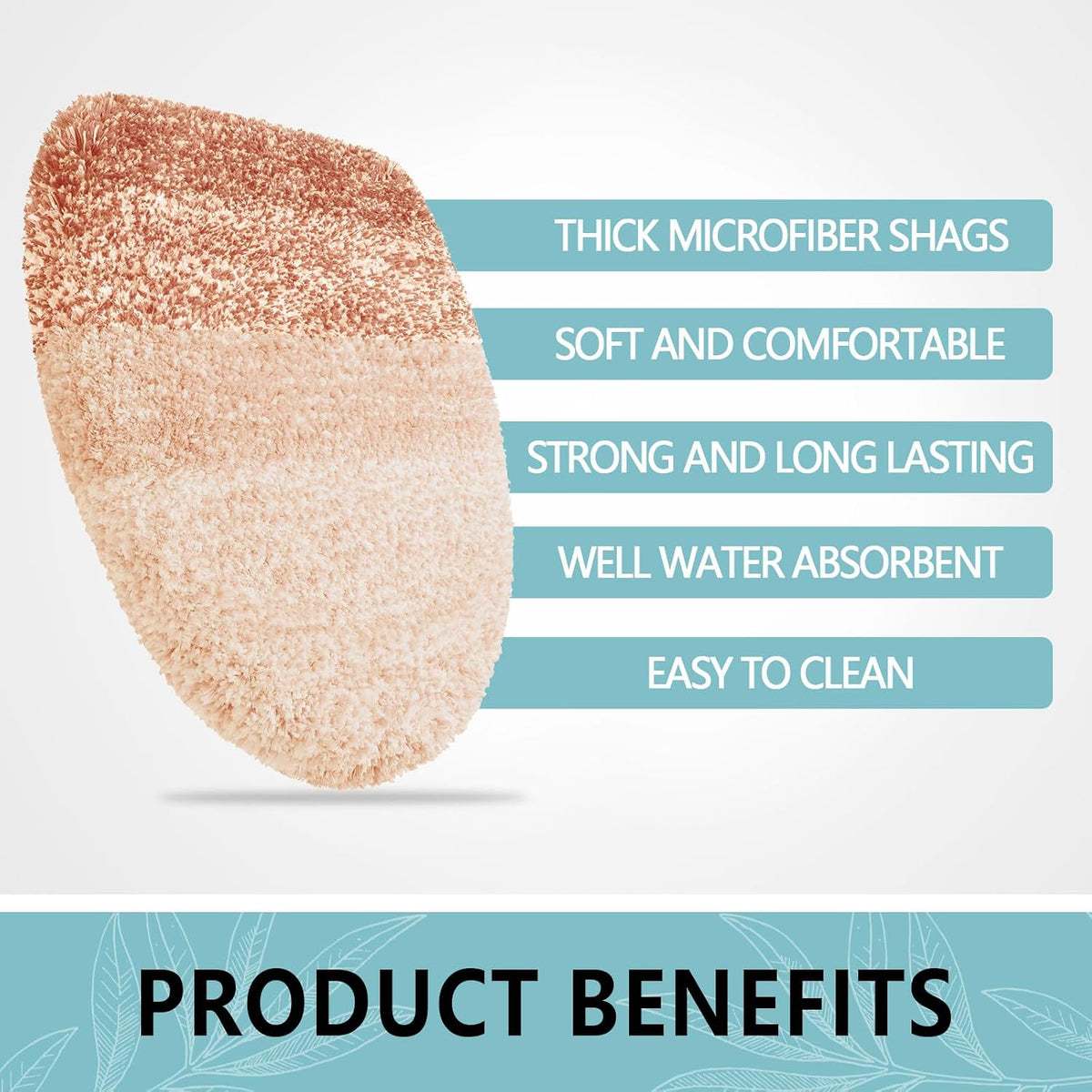 Soft Microfiber Bathroom Toilet Lid Cover, 17.5x15, Peach