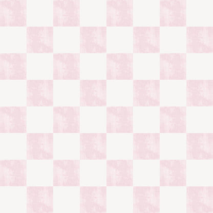 Soft Pink Checkered Peel and Stick Wallpaper 17.7''x118'' Pastel Blush Checkerboard Contact Paper for Cabinets Walls Removable Self Adhesive Girly Wallpaper for Bedroom Nursery Bathroom Vanity