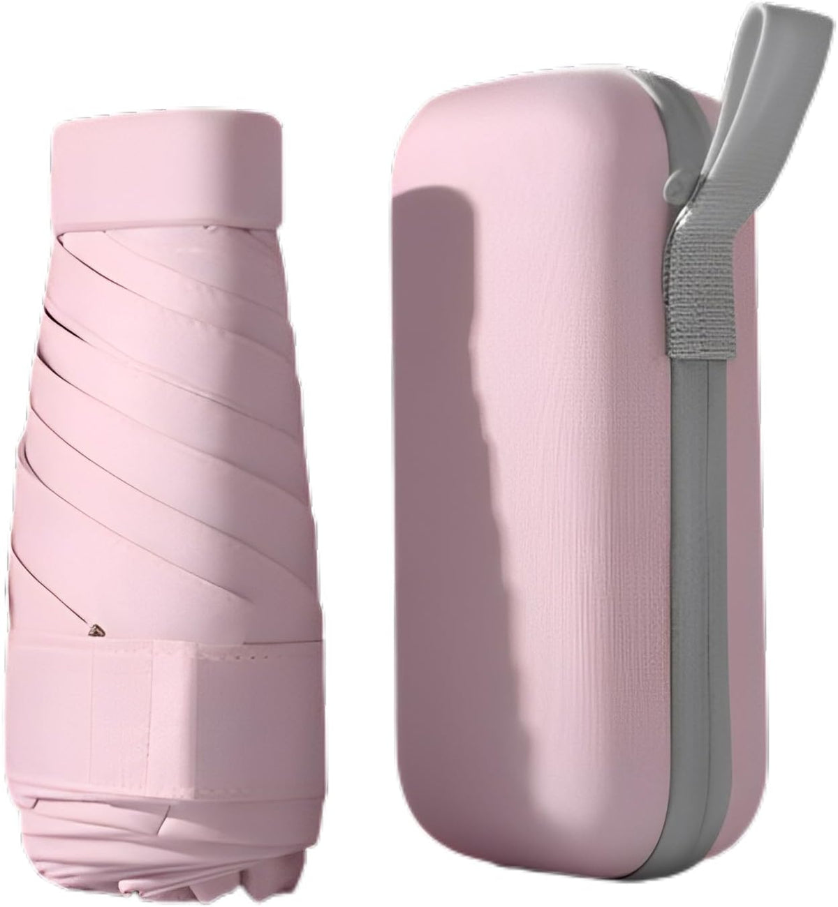 Mini Travel Sun Umbrella for Purse, UPF 50+ with Case