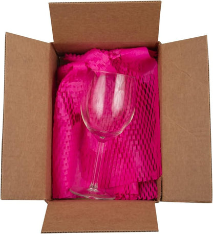 Honeycomb Packing Paper Roll - 12" x 328' - Fuchsia Pink - 328 Sq Ft - 80 GSM - Roll Sold Individually
