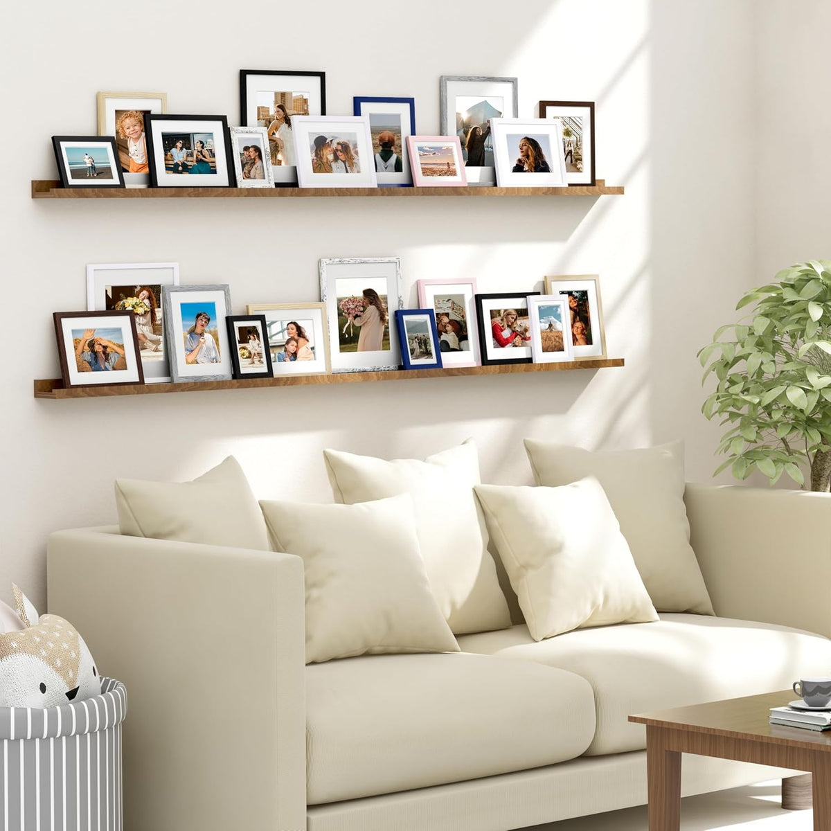 8x10 Picture Frames Set of 4, for Wall or Tabletop, Pale Pink