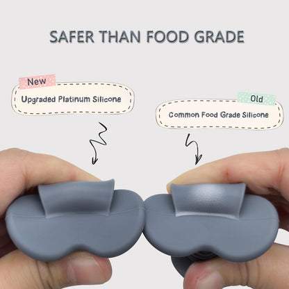 Platinum Silicone Baby Spoons 6 M+ Pack of 4 (Mauve/Pink)