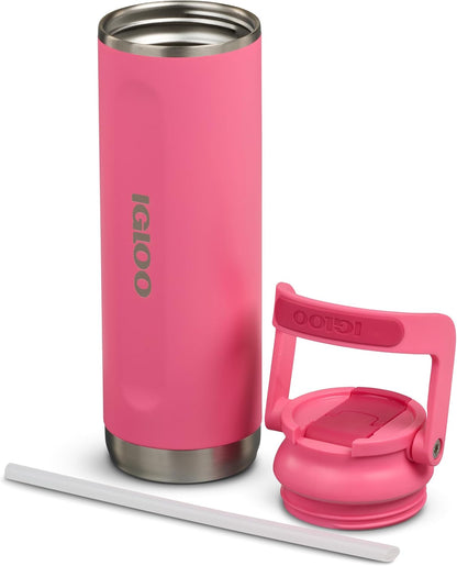 20 oz Stainless Steel Tumbler | Sport Sipper Bottle | Thrift Pink
