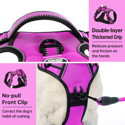 No Pull Dog Harness for Medium Dogs,Reflective Dog Vest Harness