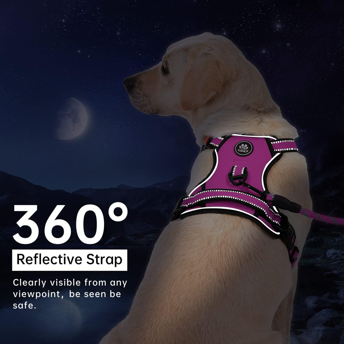 No Pull Dog Harness for Medium Dogs,Reflective Dog Vest Harness