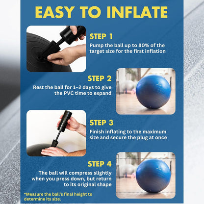 Yoga Ball - Gym Grade Exercise Ball