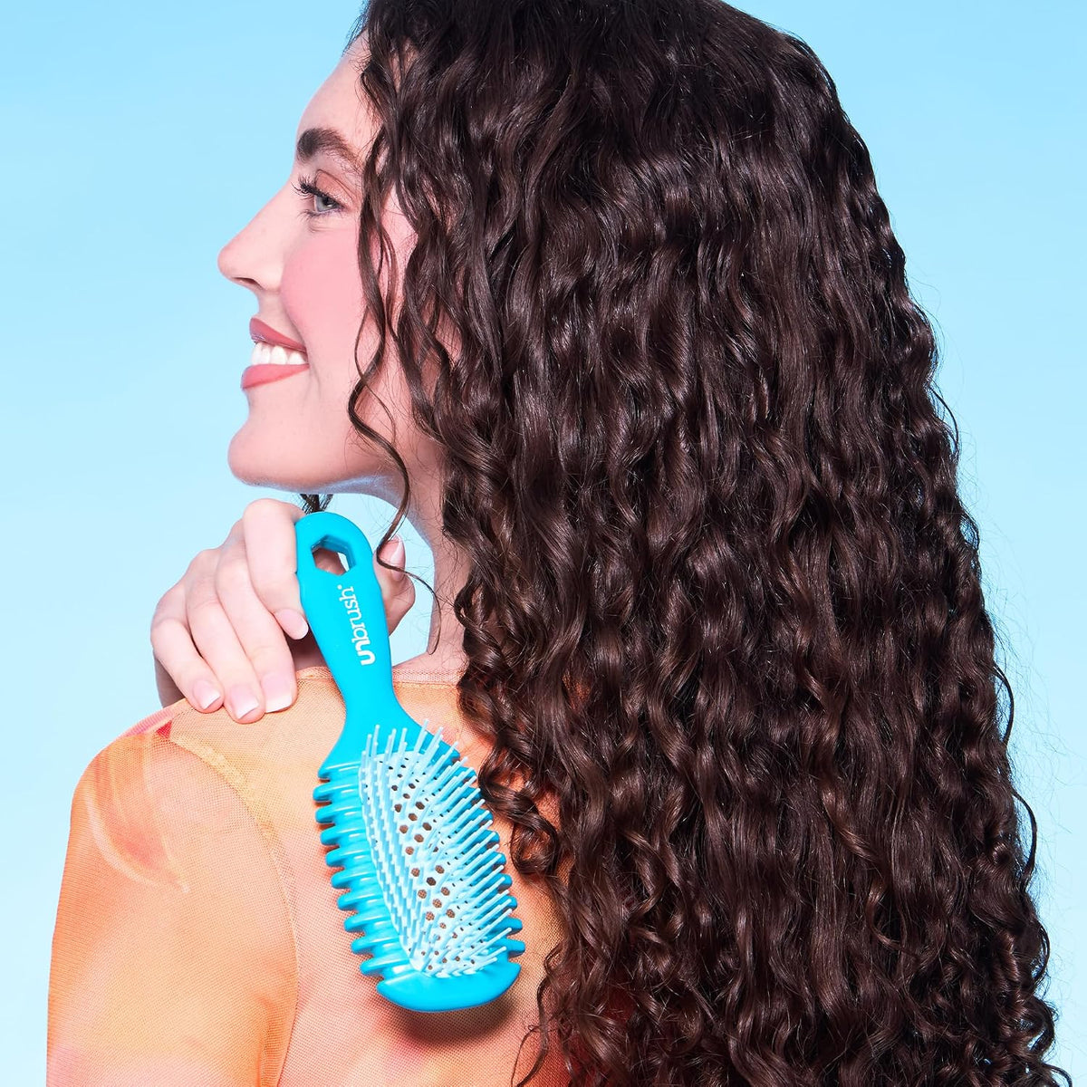 FHI Heat UNbrush Curl Detangling Brush for use on Wet Hair Only