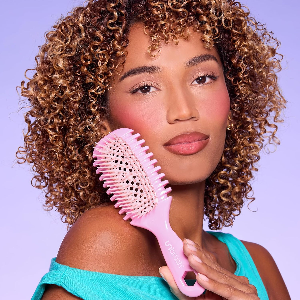 FHI Heat UNbrush Curl Detangling Brush for use on Wet Hair Only