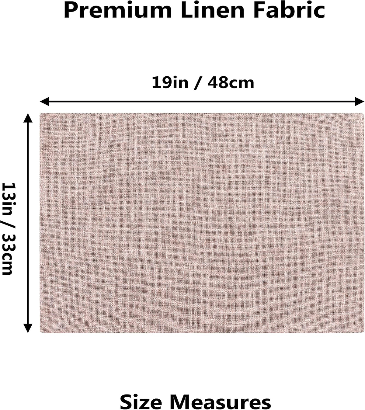 Placemats Set of 6 Pink Apricot Table Place Mats for Women Wedding Decoration Blush Placemats Washable Place Mats for Dining Kitchen Restaurant Table, Pink