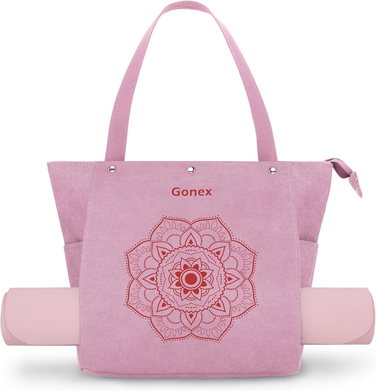 Yoga Mat Bag For Women Canvas Tote Pilates Gym Bag With Mat Carrier