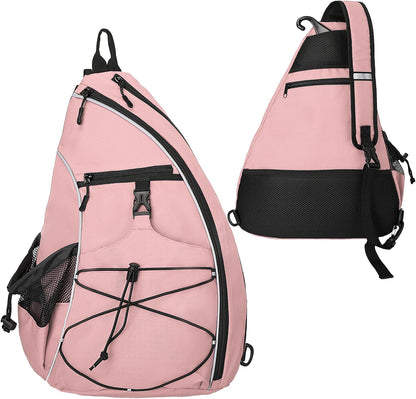 Goloni Pickleball Sling Bag for Men Women, Lightweight Pickleball Backpack with Fence Hook