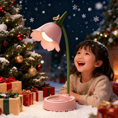 LED Desk Lamp Cordless Table Light Adjustable Gooseneck Dimmable Touch Rechargeable Battery Eye-Caring Night Light for Kids,Mini Cute Lamp for College Dorm Bedroom Reading
