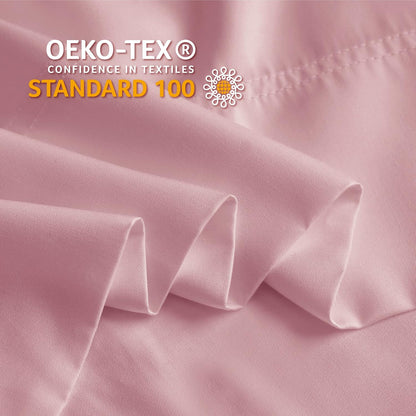 Pillow Cases Standard Size 2Pcs, Rayon from Bamboo, Rose Pink