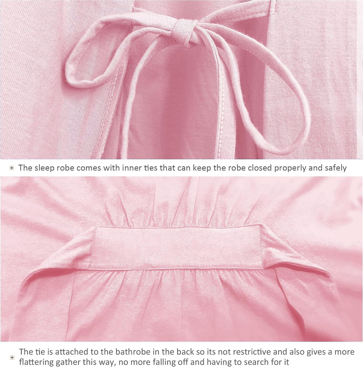 Women's 100% Cotton Robes Summer Lightweight Short Sleeve Robe