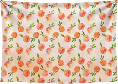 7x5 FT Peach Backdrop One Sweet Peach Birthday Party Decorations Baby Shower Birthday Party Background Cake Table Banner Supplies Photo Props