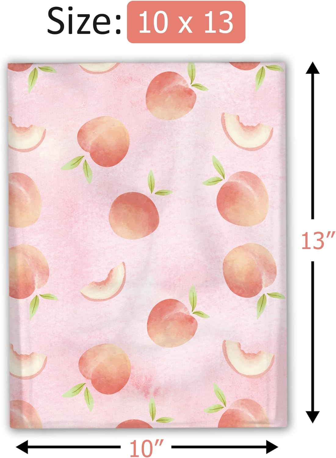 10x13 (100) Peaches Designer Poly Mailers Waterproof Self Sealing Tear Resistant Polymailers Shipping Envelopes Premium Printed Bags For Small Businesses