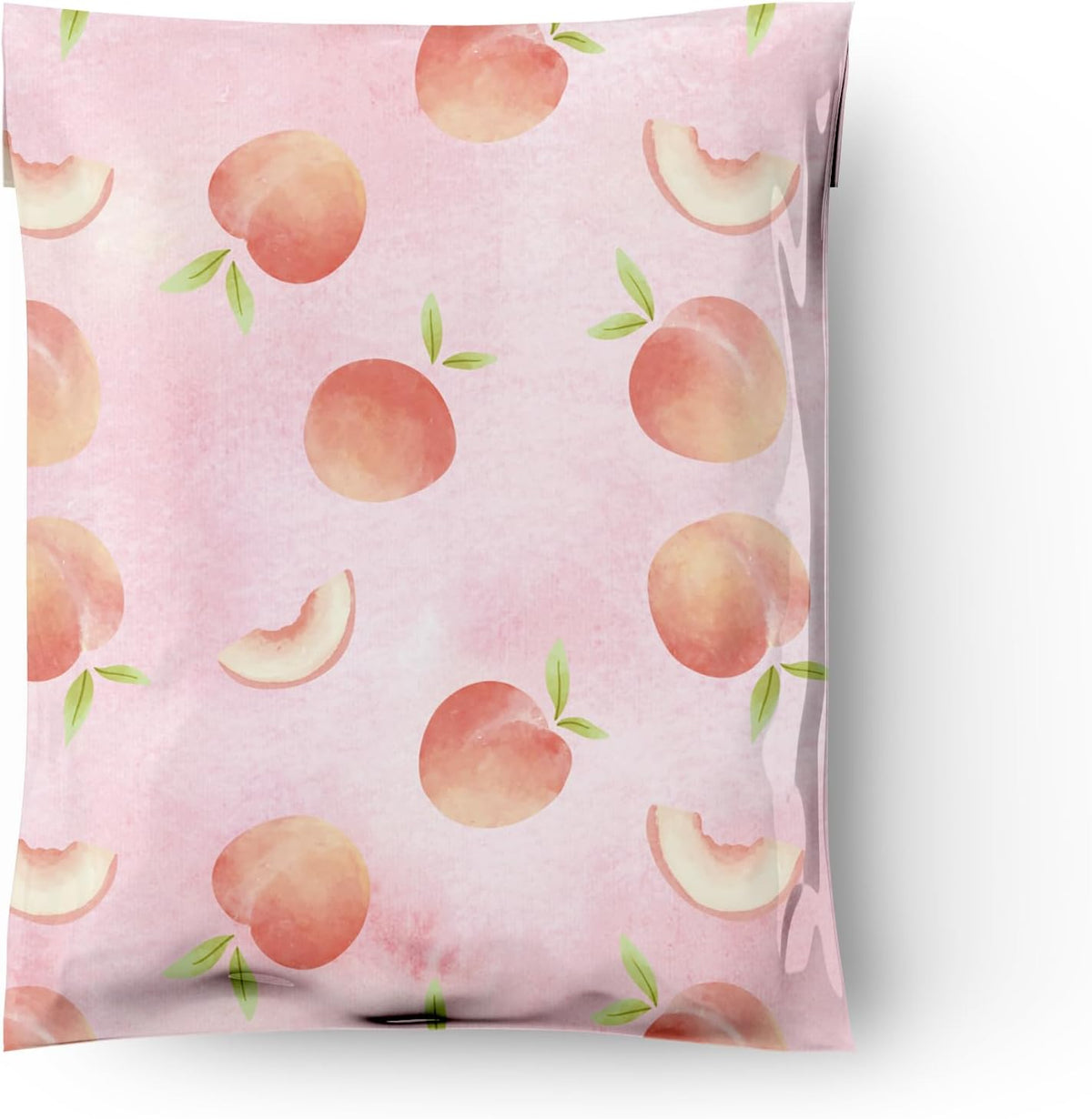10x13 (100) Peaches Designer Poly Mailers Waterproof Self Sealing Tear Resistant Polymailers Shipping Envelopes Premium Printed Bags For Small Businesses