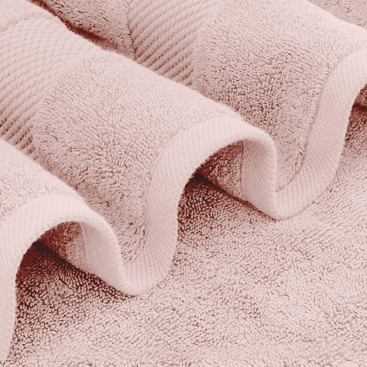 Pink 650 GSM Cotton Bath Sheet Towel - Extra Large 35x70, Luxury Soft, Highly Absorbent, Quick Dry, 2 Pack