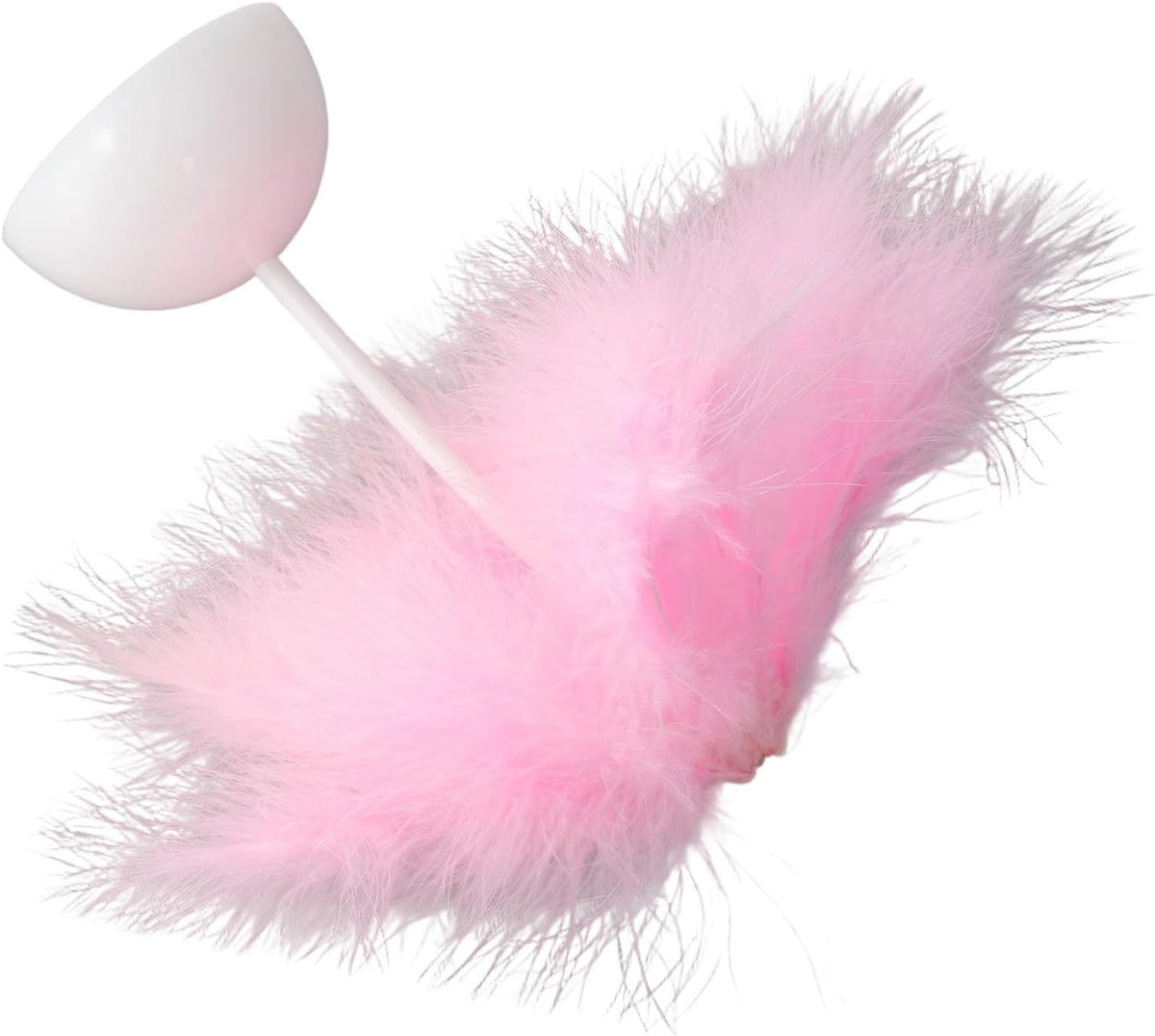 Feather Table Lamp for Bedroom Bedside Decor, Portable Plume Night Light with Stable Base, Soft Glow Desk Lamp for Teen for Girls Room, Wedding Valentine, White Pink(Pink)