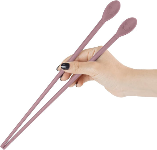 Silicone Cooking Chopsticks, 1 pair - Dusty Pink