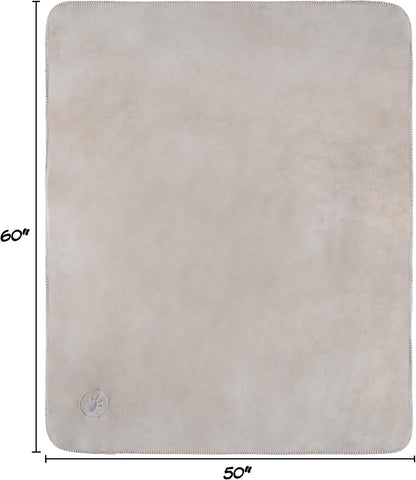 Waterproof Blanket for Dogs and Cats - Reversible 50x60 Throw for Couch, Bed, or Car Protection Against Spills, Stains, and Pet Fur by PETMAKER (Tan)