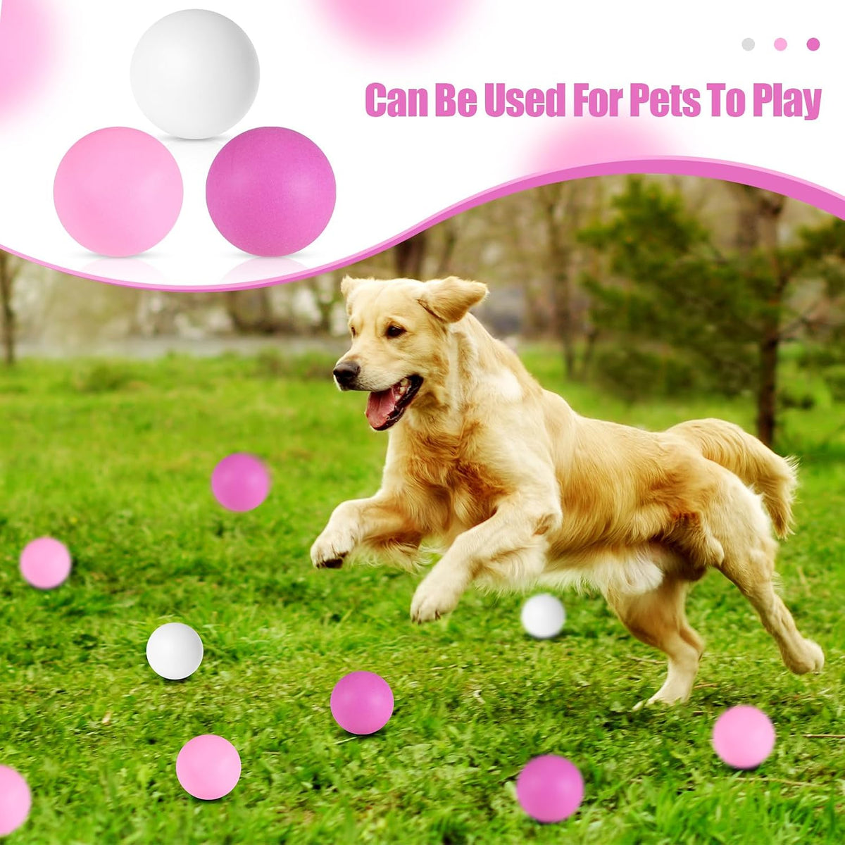 120 Pack Colored Table Tennis Balls 40 mm Plastic Balls Bulk for 4th of July Carnival Wedding Pool Games, DIY Arts, Pet Toys, School Patriotic Activities