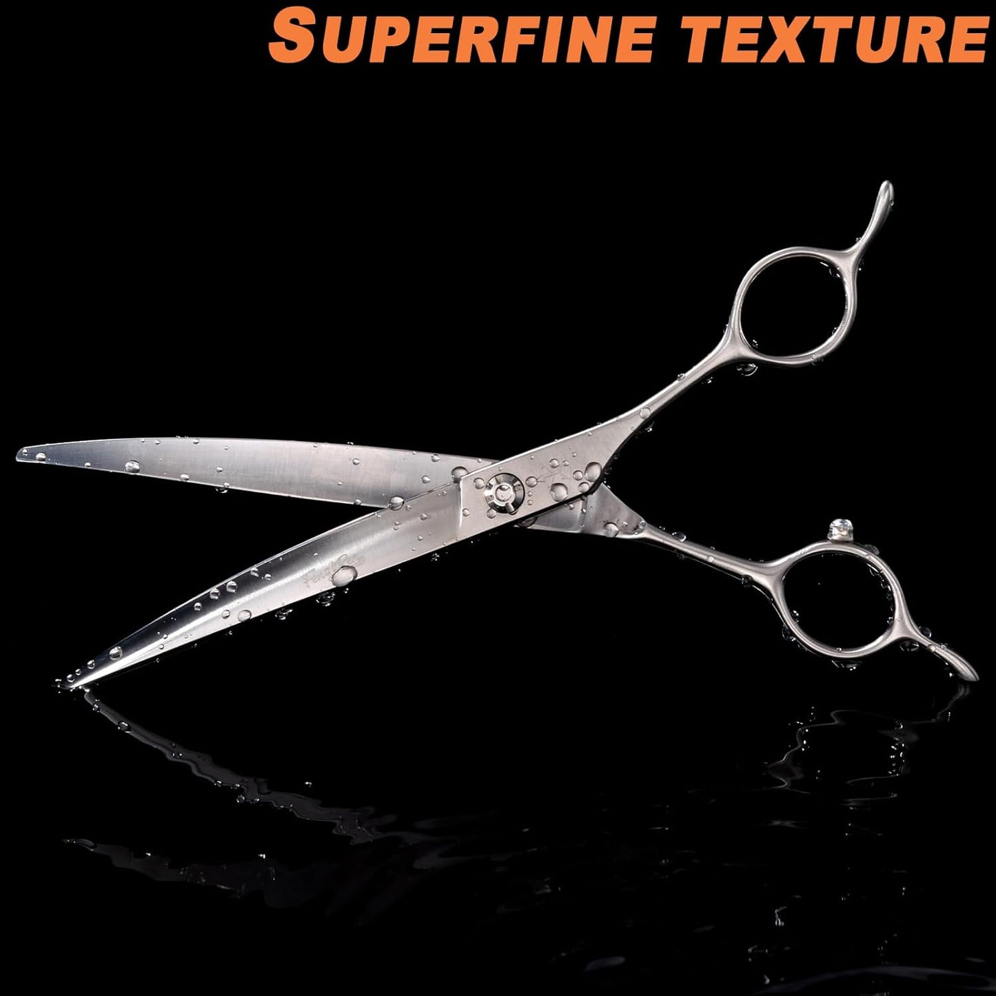 High-end Professional Dog Grooming Curved Scissors Pet Curved Shears 8 Inches Extremely Very Sharp Made Of Stainless Steel Alloy By Hand For Dog Cat Groomer