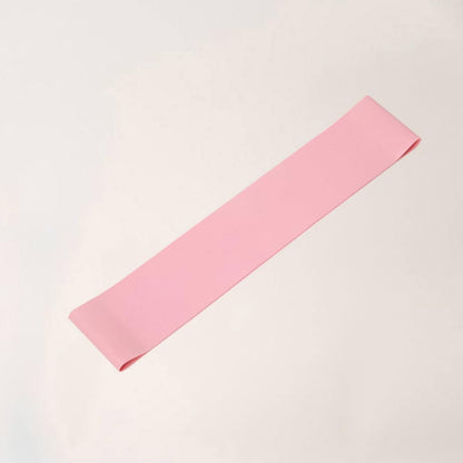 Pink Hip Elastic Band Resistance Loop Exercise Strap Made of Lightweight Latex with Slight Elasticity for Women Fitness and Hip Thrusts Workout