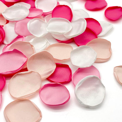 400Pcs Rose Petals for Wedding Decor, Blush Pink, Silk