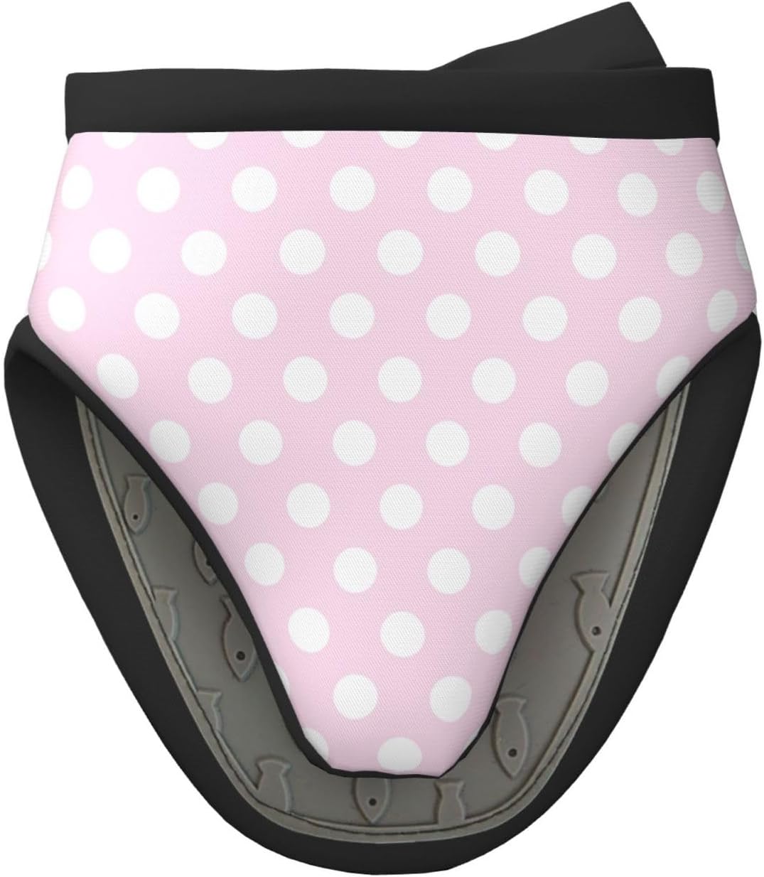 Mini Silicone Oven Mitts, Light Pink Polka Dot Print A Oven Mitts Heat Resistant, Pot Holders for Kitchen Cooking & Baking Gloves