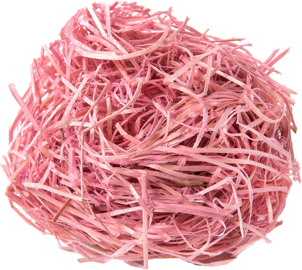 (21717) Aspen Wood Excelsior - Natural Wood Moss Filler for Gift Baskets, Chicken Nesting Boxes, Pet Hamster Bedding, Indoor Plants & Crafts, 200 cu in, Pink