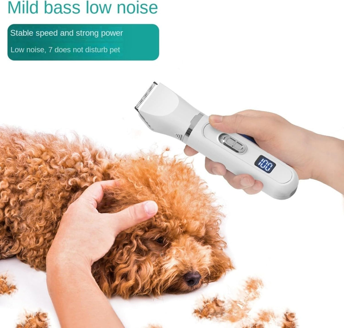 Four-in-One Pet Hair Shaving Artifact, Waterproof and Easy to Wash and Shave Feet, Grinding Armor Without Hurting Claws, Low Noise Built-in Battery
