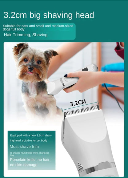 Four-in-One Pet Hair Shaving Artifact, Waterproof and Easy to Wash and Shave Feet, Grinding Armor Without Hurting Claws, Low Noise Built-in Battery