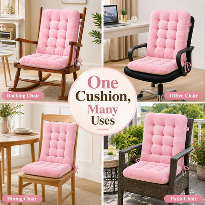 Rocking Chair Cushions Outdoor Indoor - Pink Patio Rocker Glider Seat Pad