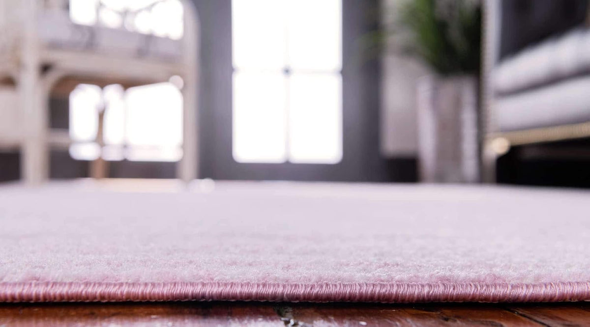 Bromley Collection Area Rug - Wells (4' 1" x 6' 1" Rectangle, Pink/ Ivory)