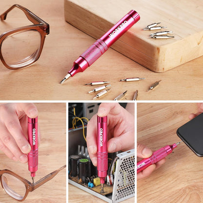 24 in 1 Multi Bit Mini Screwdriver Set Magnetic, Pink